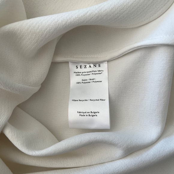 Sezane Tina Blouse in white/ecru - size 2 (FR 34) - Picture 6 of 6